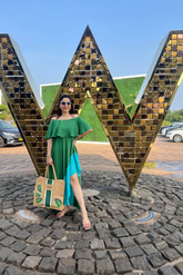 Travel Colour block dress